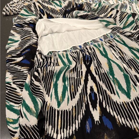 Chico's Black and White Geometric Maxi Dress - Picture 12 of 13